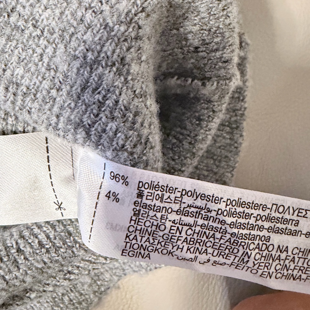 Zara Light Gray Knit cardigan sweater - Picture 9 of 10